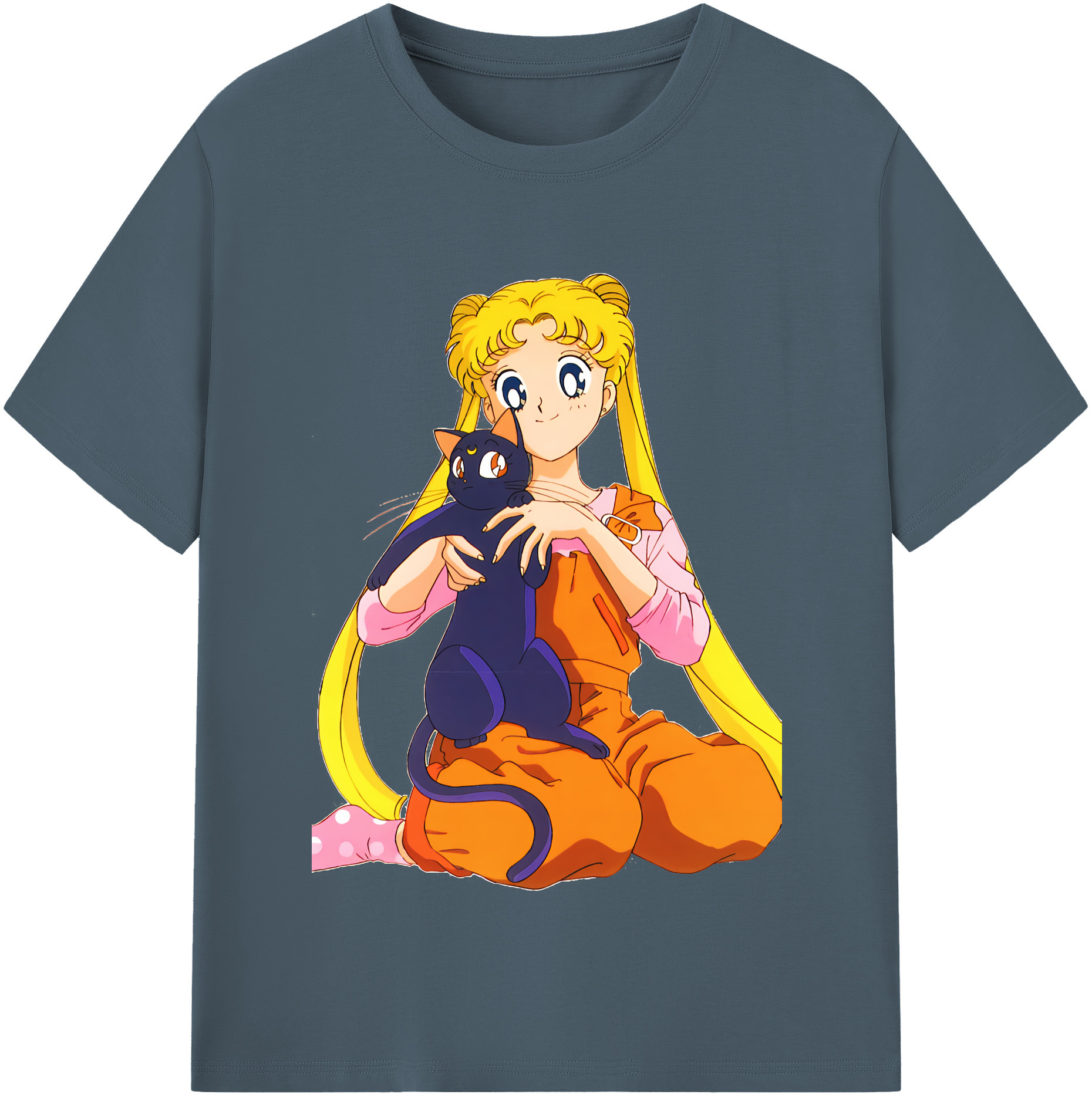 （画像用） 美少女戦士セーラームーン 愛野 美奈子 あいの みなこ Sailor Moon Aino Minako 綿100％半袖Tシャツ（フロントプリント）